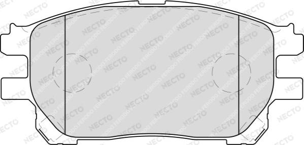 Necto FD7230A - Kit de plaquettes de frein, frein à disque cwaw.fr