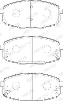 Necto FD7231A - Kit de plaquettes de frein, frein à disque cwaw.fr