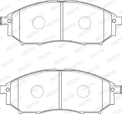 Necto FD7238A - Kit de plaquettes de frein, frein à disque cwaw.fr