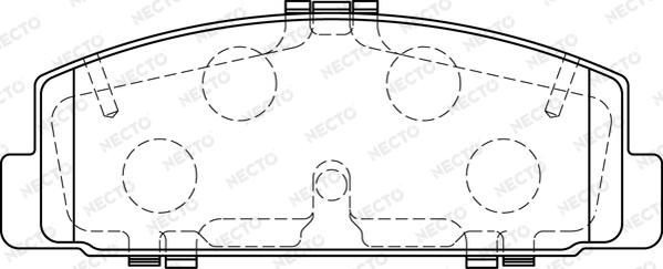 Necto FD7237A - Kit de plaquettes de frein, frein à disque cwaw.fr