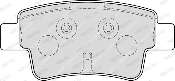 Necto FD7224A - Kit de plaquettes de frein, frein à disque cwaw.fr