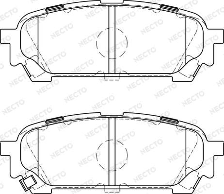 Necto FD7226A - Kit de plaquettes de frein, frein à disque cwaw.fr