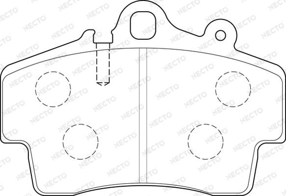 Necto FD7220A - Kit de plaquettes de frein, frein à disque cwaw.fr