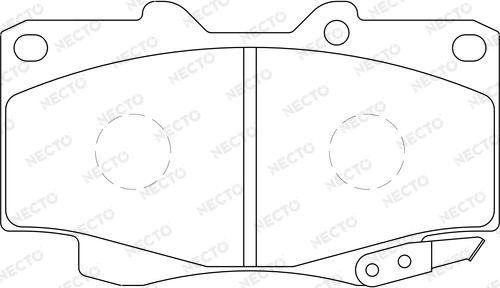 Necto FD7223A - Kit de plaquettes de frein, frein à disque cwaw.fr