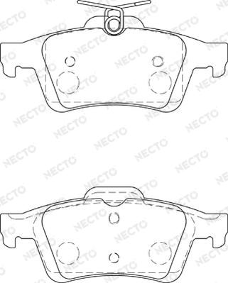 Necto FD7274A - Kit de plaquettes de frein, frein à disque cwaw.fr