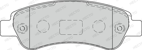 Necto FD7270V - Kit de plaquettes de frein, frein à disque cwaw.fr