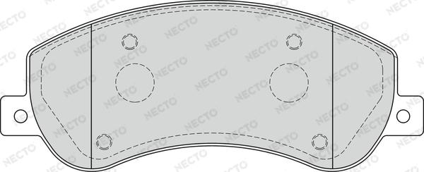 Necto FD7271V - Kit de plaquettes de frein, frein à disque cwaw.fr