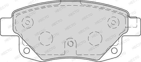 Necto FD7273V - Kit de plaquettes de frein, frein à disque cwaw.fr