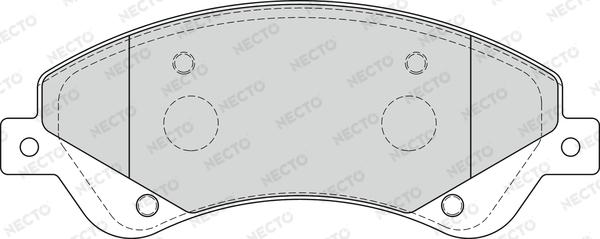 Necto FD7272V - Kit de plaquettes de frein, frein à disque cwaw.fr