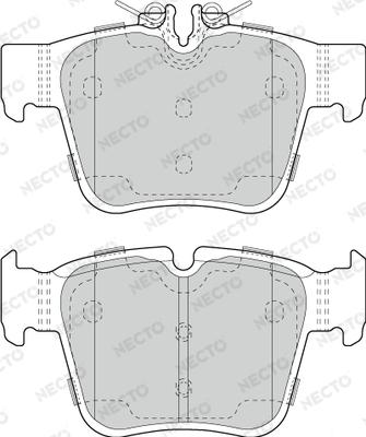 Necto FD7746A - Kit de plaquettes de frein, frein à disque cwaw.fr