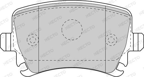 Necto FD7786A - Kit de plaquettes de frein, frein à disque cwaw.fr