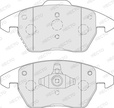 Necto FD7788A - Kit de plaquettes de frein, frein à disque cwaw.fr