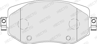 Necto FD7782A - Kit de plaquettes de frein, frein à disque cwaw.fr