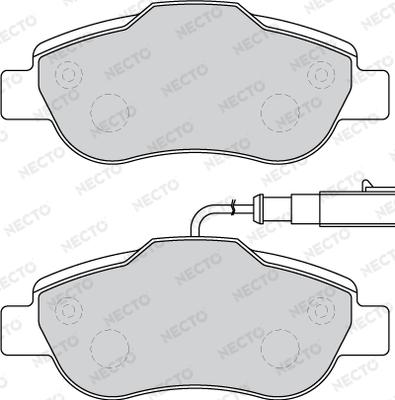 Necto FD7779A - Kit de plaquettes de frein, frein à disque cwaw.fr