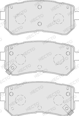 Necto FD7770A - Kit de plaquettes de frein, frein à disque cwaw.fr