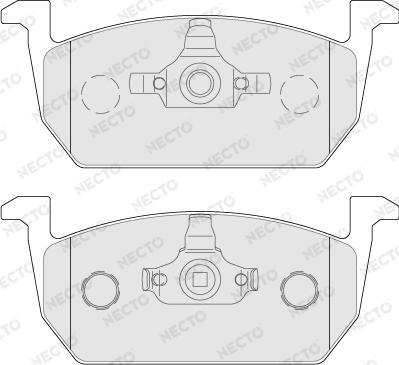 Necto FD7773A - Kit de plaquettes de frein, frein à disque cwaw.fr