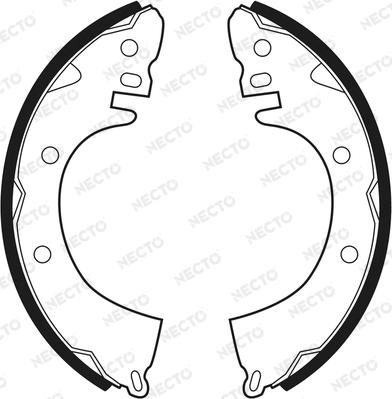 Necto N1453 - Jeu de mâchoires de frein cwaw.fr