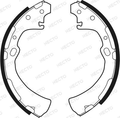 Necto N1465 - Jeu de mâchoires de frein cwaw.fr