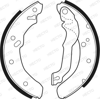 Necto N1431 - Jeu de mâchoires de frein cwaw.fr