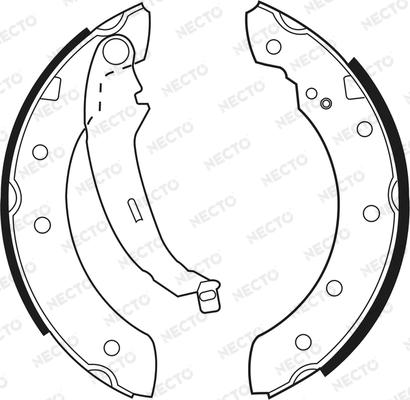 Necto N1516 - Jeu de mâchoires de frein cwaw.fr
