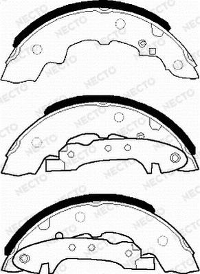 Necto N1041 - Jeu de mâchoires de frein cwaw.fr
