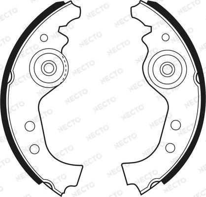 Necto N1055 - Jeu de mâchoires de frein cwaw.fr