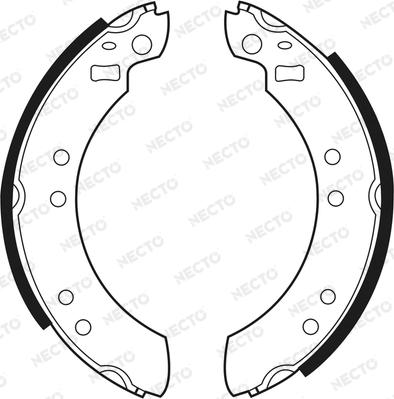 Necto N1072 - Jeu de mâchoires de frein cwaw.fr