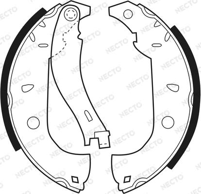 Necto N1318 - Jeu de mâchoires de frein cwaw.fr