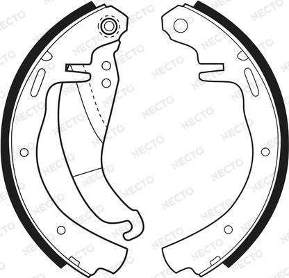 Necto N1336 - Jeu de mâchoires de frein cwaw.fr