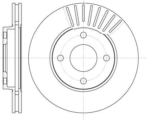 NEW BLOX NB016860V04F - Disque de frein cwaw.fr