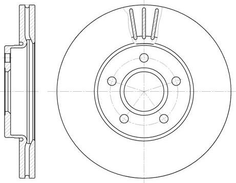 NEW BLOX NB018210V05F - Disque de frein cwaw.fr