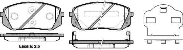 FTE 9001486 - Kit de plaquettes de frein, frein à disque cwaw.fr