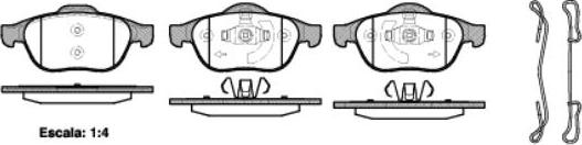 NEW BLOX NB24536S02 - Kit de plaquettes de frein, frein à disque cwaw.fr