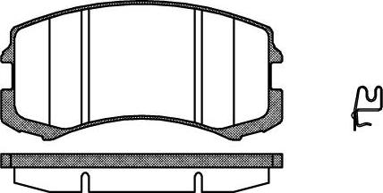 Kager 35-0826 - Kit de plaquettes de frein, frein à disque cwaw.fr