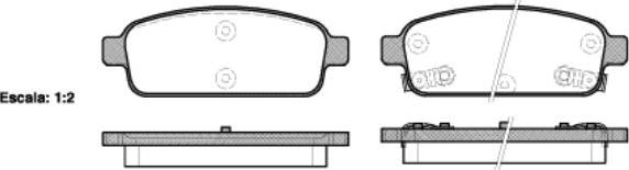 NEW BLOX NB25096S01 - Kit de plaquettes de frein, frein à disque cwaw.fr