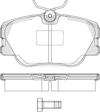 NEW BLOX NB20940V00 - Kit de plaquettes de frein, frein à disque cwaw.fr