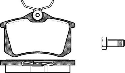 Quinton Hazell BLF469 - Kit de plaquettes de frein, frein à disque cwaw.fr