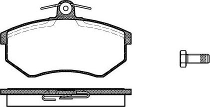 BOSCH 466698 - Kit de plaquettes de frein, frein à disque cwaw.fr