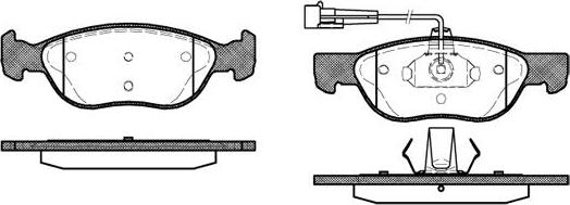 NEW BLOX NB21927V02 - Kit de plaquettes de frein, frein à disque cwaw.fr