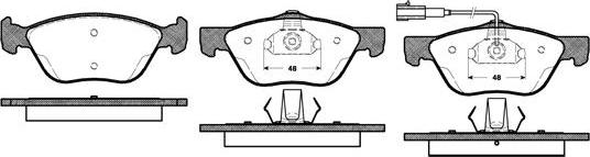 NEW BLOX NB21636V01 - Kit de plaquettes de frein, frein à disque cwaw.fr