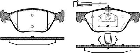 NEW BLOX NB21636V02 - Kit de plaquettes de frein, frein à disque cwaw.fr