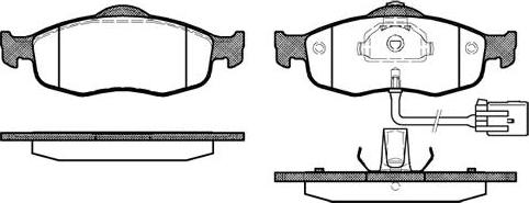 NEW BLOX NB21395V02 - Kit de plaquettes de frein, frein à disque cwaw.fr