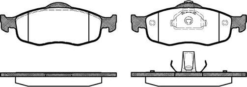 NEW BLOX NB21396V00 - Kit de plaquettes de frein, frein à disque cwaw.fr