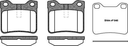 NEW BLOX NB21278V00 - Kit de plaquettes de frein, frein à disque cwaw.fr