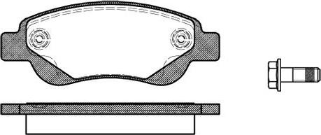 Roadhouse D2264 - Kit de plaquettes de frein, frein à disque cwaw.fr