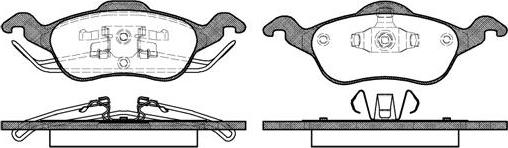 NEW BLOX NB23154N00 - Kit de plaquettes de frein, frein à disque cwaw.fr