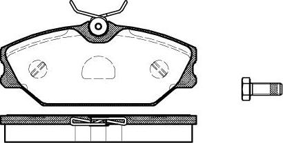 HELLA 530032757 - Kit de plaquettes de frein, frein à disque cwaw.fr