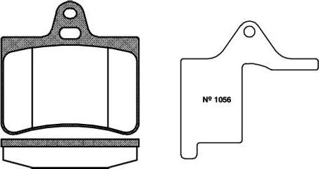 NEW BLOX NB23305N00 - Kit de plaquettes de frein, frein à disque cwaw.fr