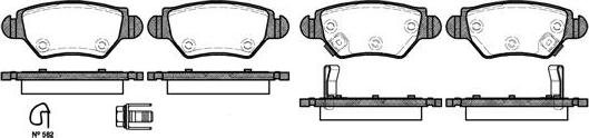 NEW BLOX NB23258S02 - Kit de plaquettes de frein, frein à disque cwaw.fr