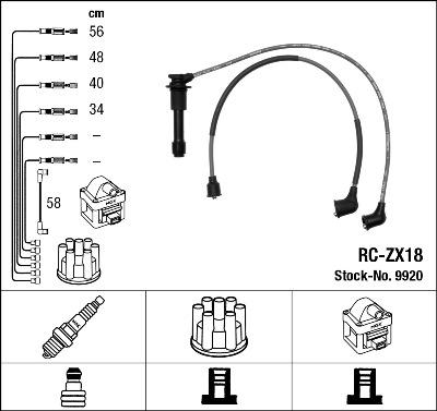 NGK 9920 - Kit de câbles d'allumage cwaw.fr